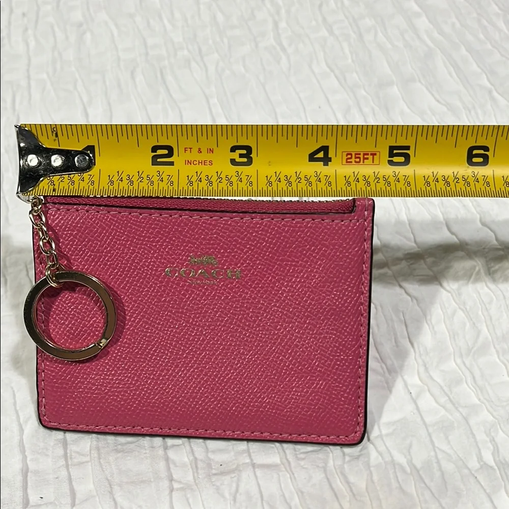 Coach‎ Pink Leather Key Pouch